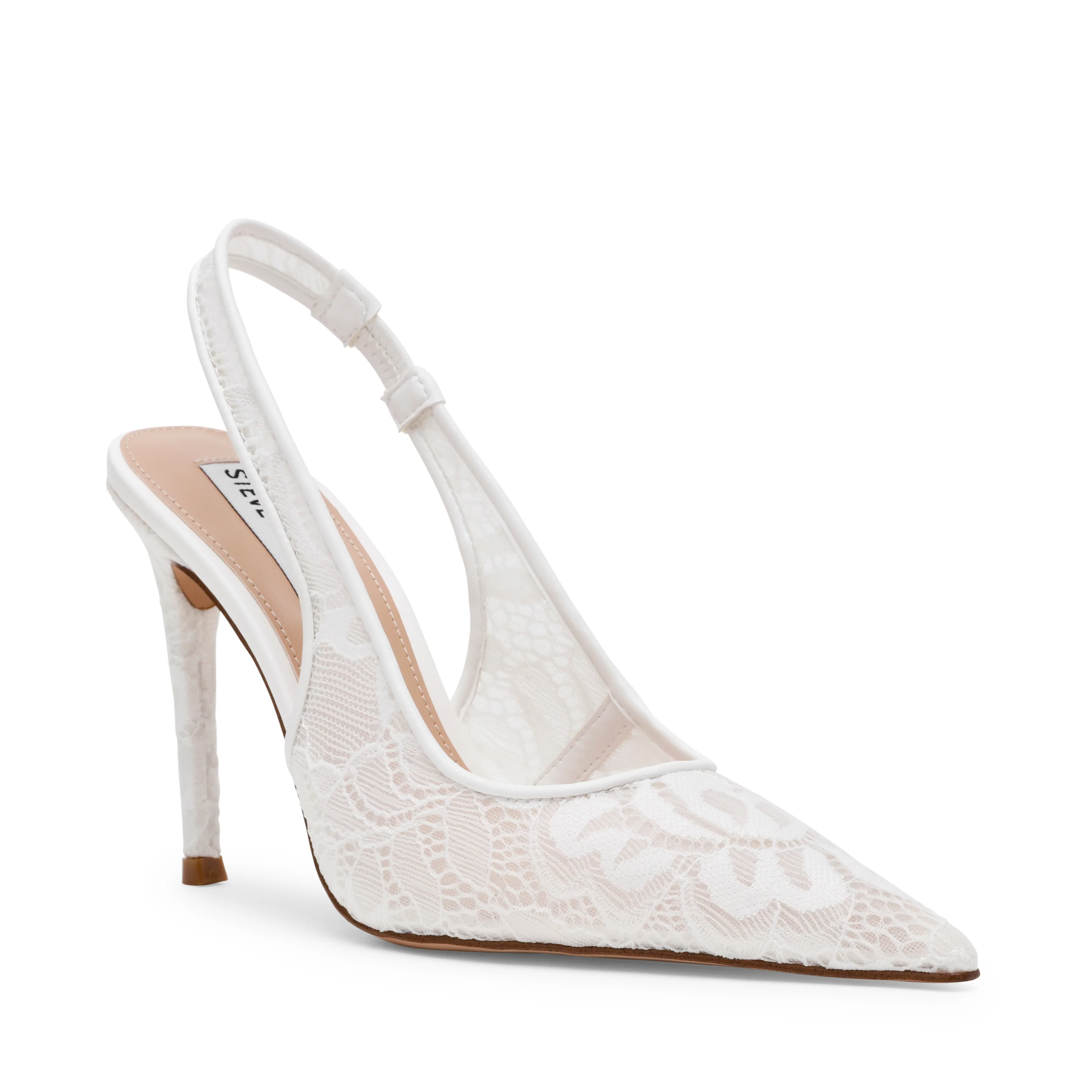 Reyes-Lace Pump WHITE LACE - Image 2