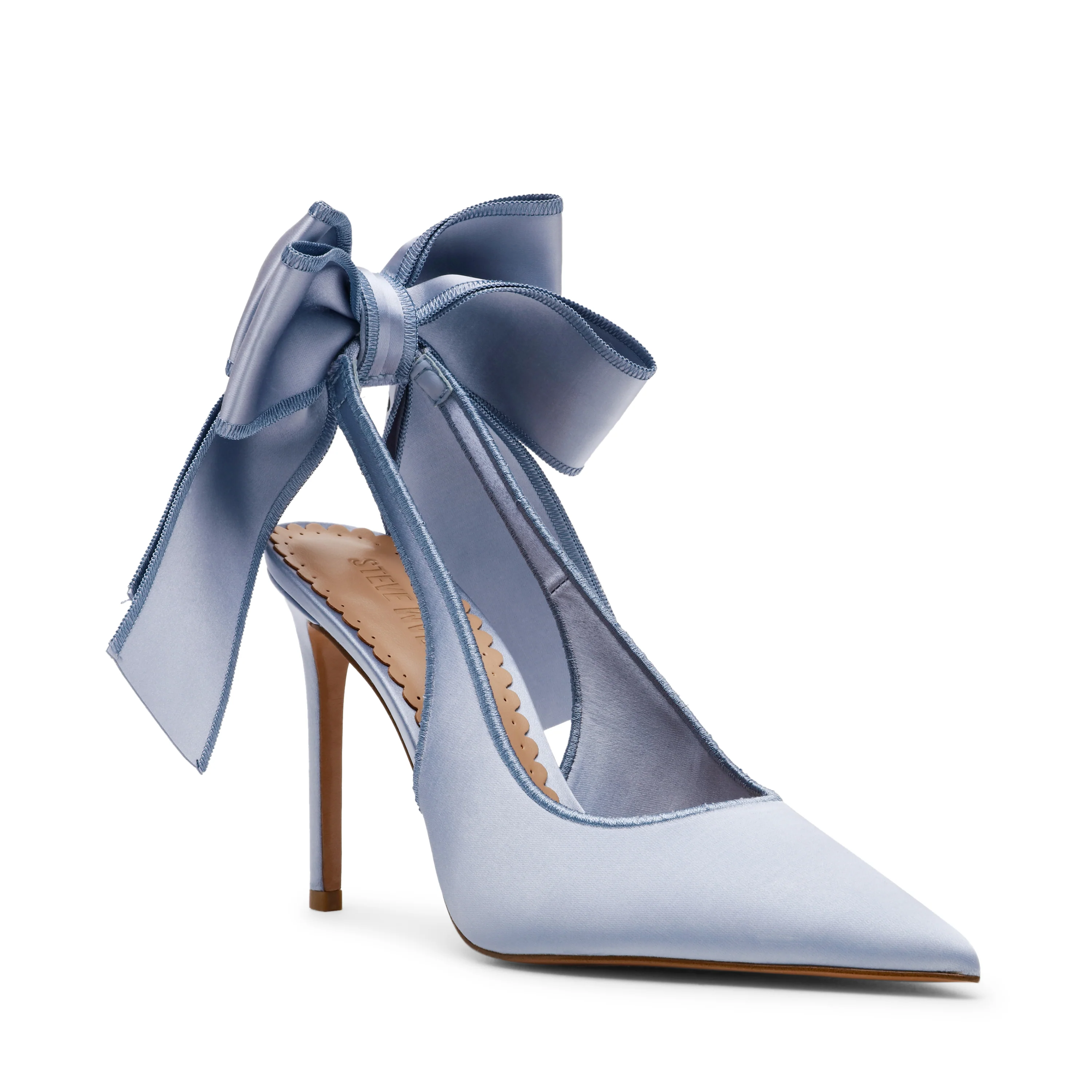 Teacup Pump BLUE SATIN - Image 3